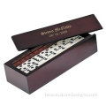 Gift Beautiful custom dominoes Set in deluxe wooden box packing